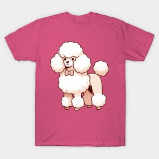 White Standard Poodle T-Shirt